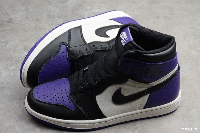 Purple' Retro 'Court Jordan 555088-501 High 1 OG Air 0720
